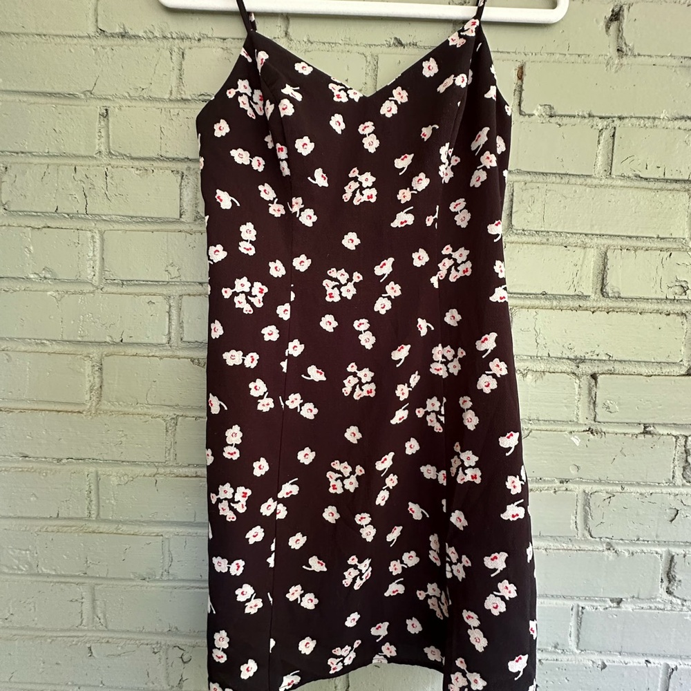 French Connection Floral Black Dress